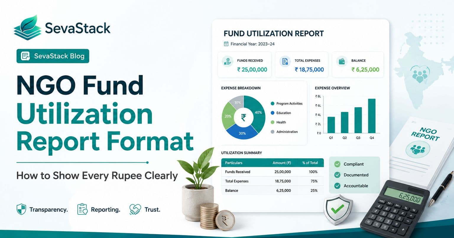 NGO Fund Utilization Report Format: How to Show Every Rupee Clearly